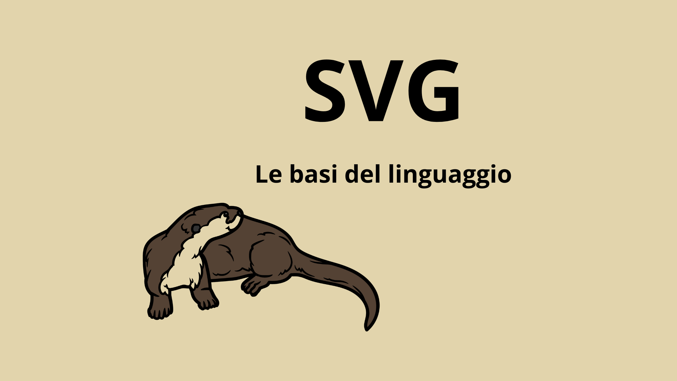 SVG Le basi del linguaggio